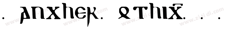 Baucher Gothic字体转换